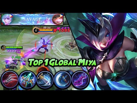 SAVAGE!! Miya Insane Critical Lifesteal! - Build Top 1 Global Miya ~ MLBB