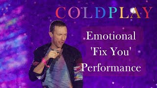 Coldplay's Emotional 'Fix You' with Universe Balls: Live Concert Experience! #coldplay #coldplayfans