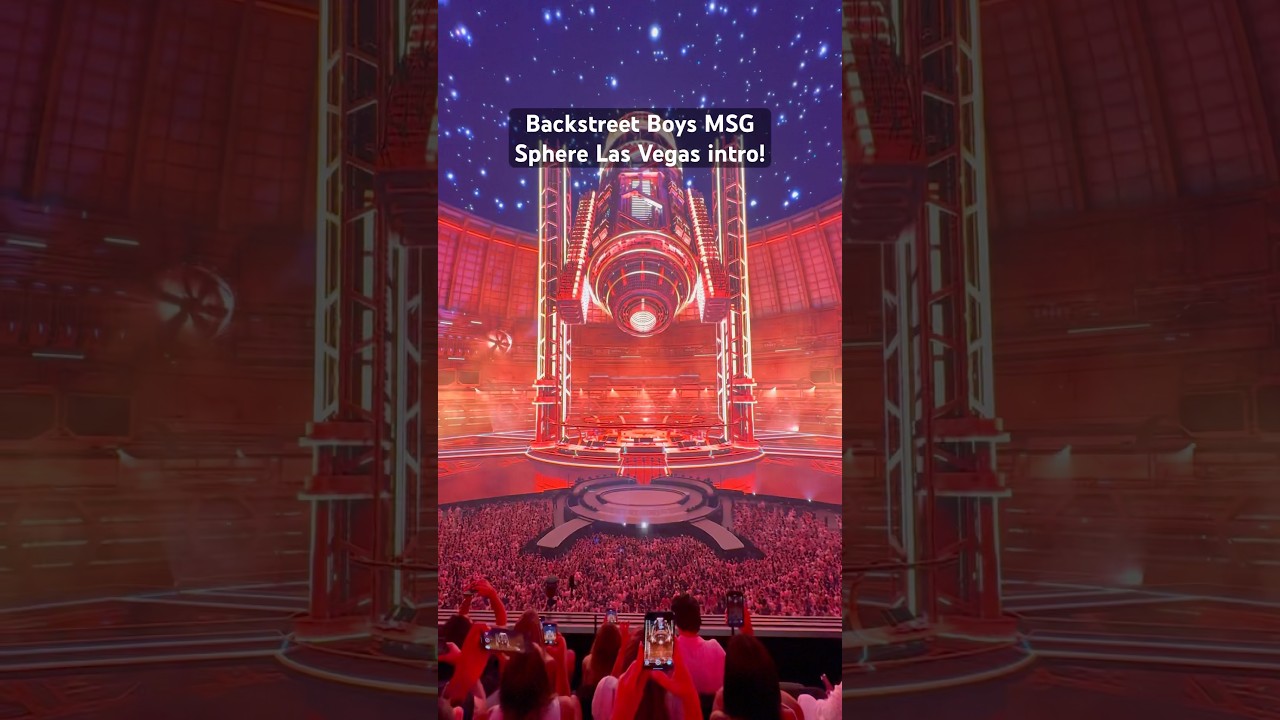 Opening scene of Backstreet Boys Into the Millennium Sphere Las Vegas! #backstreetboys #sphere