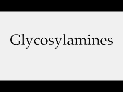 How to Pronounce Glycosylamines