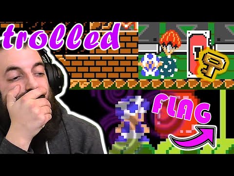 I HAD TO BEAT THIS TROLL LEVEL 3 TIMES TO CLEAR IT! | Super Mario Maker 2