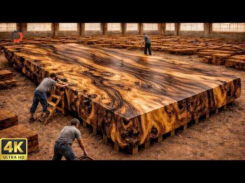 Inside Extreme Giant Wood Processing | Monster Trees, Massive Machines & Luxury Creations