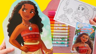 Moana DIY Coloring Activity and Sticker Book
