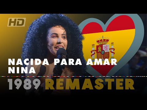 NACIDA PARA AMAR – NINA | Spain 🇪🇸 | Eurovision Song Contest 1989 [HD Remaster]