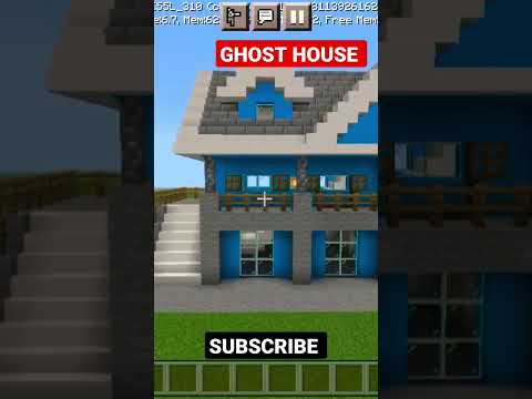 Ghost 👻 House 🏘️ build in Minecraft very hard work #minecraftshorts #minecraft #gaming #ghost#shorts
