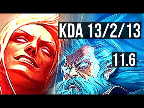 VLADIMIR vs ZILEAN (MID) | 13/2/13, 1.7M mastery, Legendary, 600+ games | EUW Grandmaster | v11.6