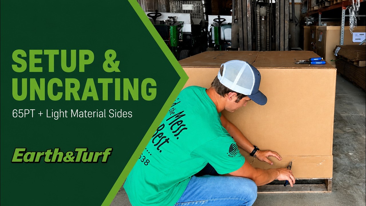 Setup and Uncrating: 65PT with Light Material Sides Installation