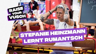 Stefanie Heinzmann lernt rumantsch I Build a house I Raise Your Vusch I RTR Musica