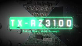 Onkyo TX RZ3100 Setup Menu walkthrough