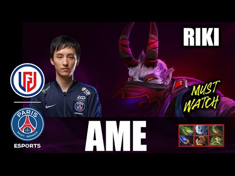 Ame - RIKI Carry Safelane - 7.28 - The Best Carry Guide - Dota 2 Pro Games - Full Gameplay