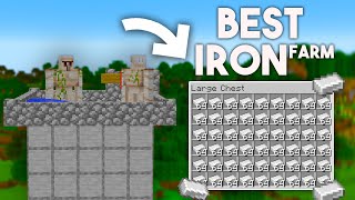 The Best IRON Farm in Minecraft bedrock Tutorial 1.20! (MCPE/Xbox/PS4/Nintendo Switch/Windows10)