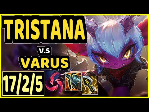 TRISTANA vs VARUS - 17/2/5 KDA BOTTOM ADC GAMEPLAY - EUW Ranked MASTER