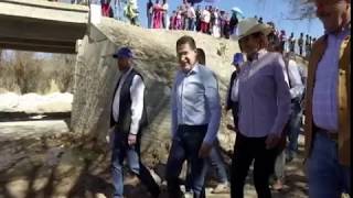 OBRAS DE GRAN BENEFICIO PARA LOS HABITANTES DE POANAS, ENTREGÓ EL GOBERNADOR JRAT, EN GIRA POR ESTE 