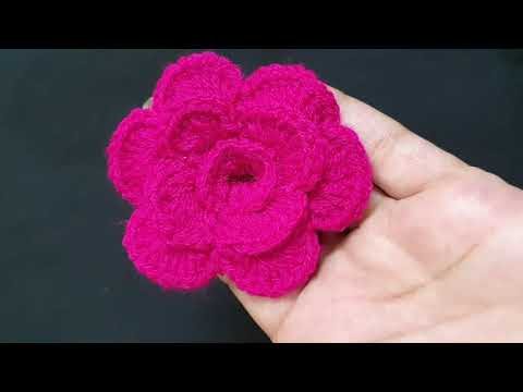 How to make crochet rose flowers for beginners