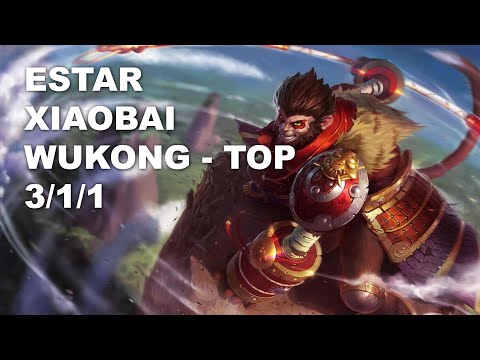 eStar Xiaobai Top Wukong vs Poppy - KR Grandmaster Patch 10.8