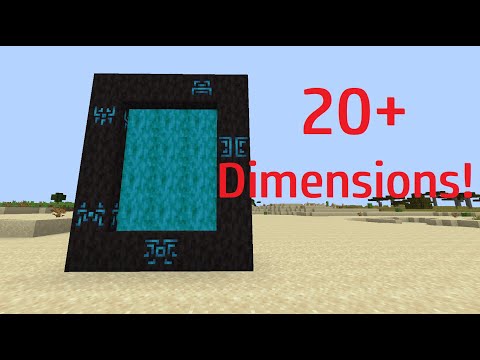 This mod adds 20+ dimensions to minecraft!!