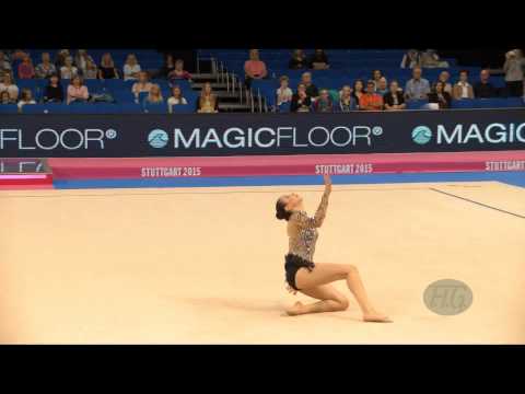 Sara Mohamed ROSTOM (EGY) 2015 Rhythmic Worlds Stuttgart - Qualifications Ribbon