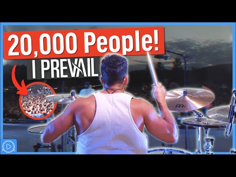 I Played A DRUM SOLO For 20,000 PEOPLE! (I Prevails First Show Back!)