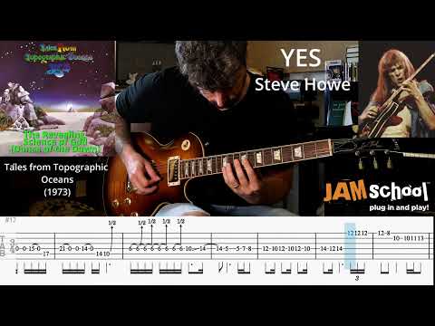 Yes The Revealing Science of God Steve Howe Guitar Solo with TAB