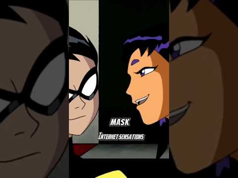 First meeting with blackfire teen titans go #cartoon #starfire #blackfire #robin #beastboy