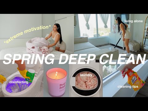 *extreme* SPRING DEEP CLEAN MOTIVATION 🧼 ultimate RESET ROUTINE + ORGANIZE apartment, 2025 cleaning
