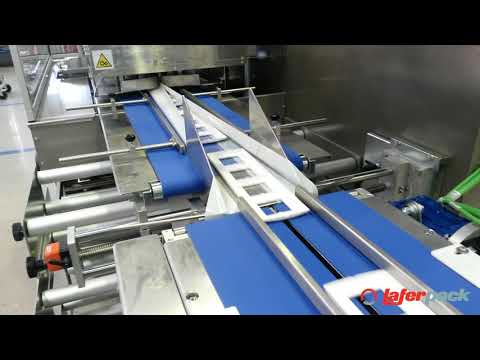 Laferpack Motion B, flowpack wrapping machine for wall plates