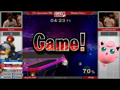 CFL Smackdown 190 Melee - Gahtzu (Falcon) vs Liquid`Hungrybox (Puff) - Winners Finals