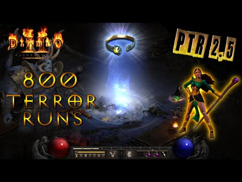 25 HOURS OF TERROR ZONE RUNS / Loot Highlights / Diablo 2 Resurrected / PTR  2.5 /  D2R