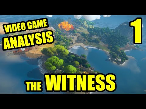 Video game analysis THE WITNESS game analysis by Rob Ager pt 1 - The overcrowded canvas theory