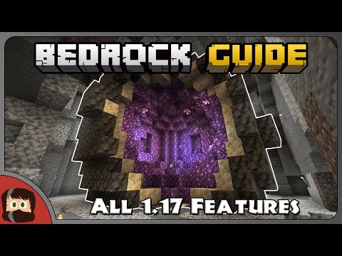 FINDING ALL 1.17 FEATURES IN SURVIVAL | Bedrock Guide S1 EP55 | Minecraft Caves and Cliffs Update