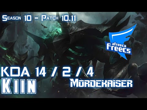 AFs Kiin MORDEKAISER vs AATROX Top - Patch 10.11 KR Ranked
