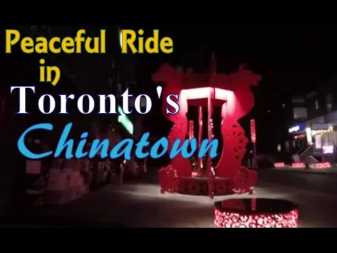 Quiet night in Toronto's Chinatown.