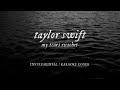 Taylor Swift My Tears Ricochet (Instrumental / Karaoke Cover)