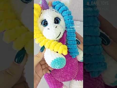 Яркая единорожка в наличии😍 #вязаныеигрушки #плюшевыеигрушкикрючком #crochet #amigurumi #handmade