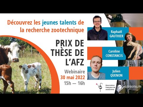 , title : 'Prix de thèse AFZ 2021 : les jeunes talents de la recherche zootechnique'