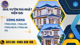 Nhà vườn mái nhật 3 phòng ngủ ATZ số 330