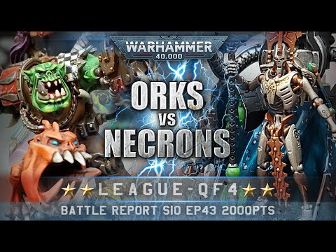 Orks vs Necrons Warhammer 40K Battle Report 9th Edition 2000pts S10EP43 KING SLAYER!