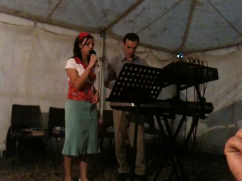 Duet at Vizejdia tent meeting in Romania
