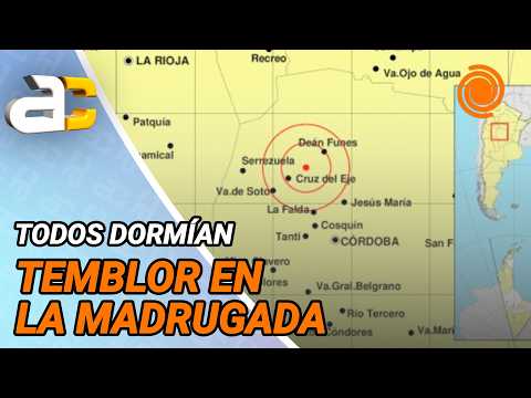 FUERTE SISMO de magnitud 4 sorprendió en la madrugada en Córdoba