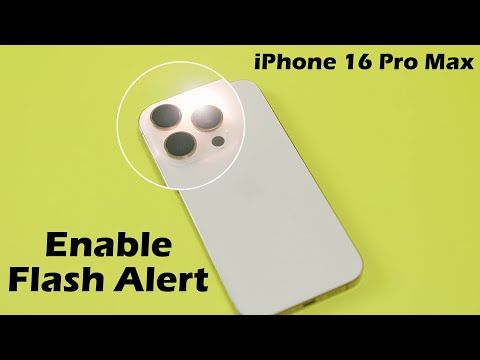 How to Enable Flash Alert on Notification on iPhone 16 Pro Max