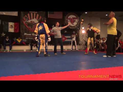 Zain Pedraza vs Leo Valdivia WKF Championship Fighting at Pan American Internationals 2013