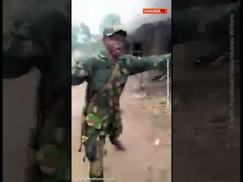 Nigerian Soldiers Film Selves As They Indiscriminately Open Fire On Civilians, Burn Houses In Ebonyi