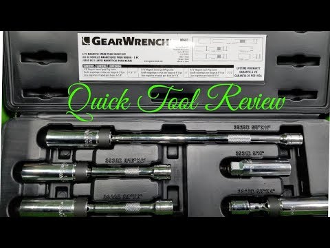 GearWrench Magnetic spark plug  socket set 80610 Review
