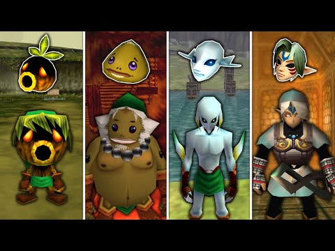 Majora's Mask Transformations in Ocarina of Time!