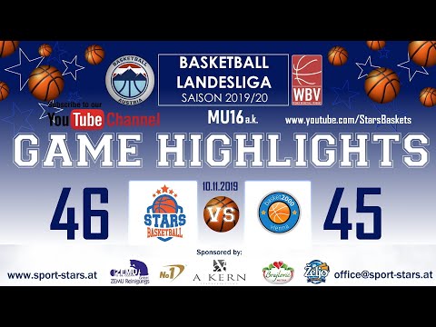 Basket2000 Vienna - BC DSG Gumpendorf - STARS/2 a.K. So., 10.11.2019 45:45