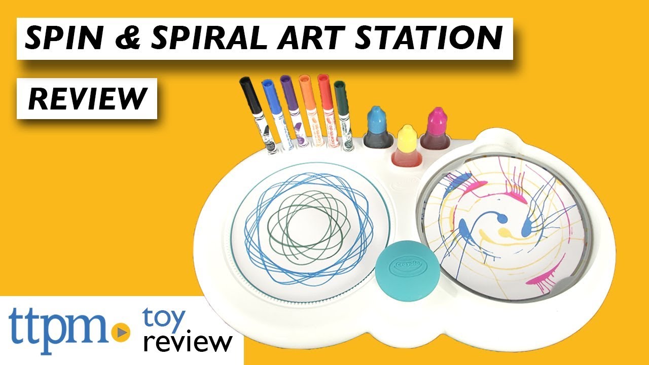 New Crayola Activity Toy Review | Spin and Spiral Art Station from Crayola