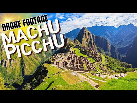 Aerial View of  Machu Picchu , Peru Amazing Places 4K