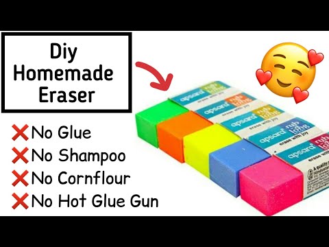 DIY HOMEMADE ERASER WITHOUT GLUE AND CORNFLOUR|How to Make Eraser At Home|Creative Gargi