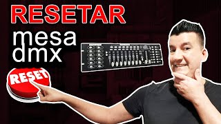 Como resetar mesa dmx