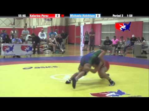 55 KG - Katarina Perez (King) vs. Michaela Hutchison (OKCU Gator Women`s RTC)